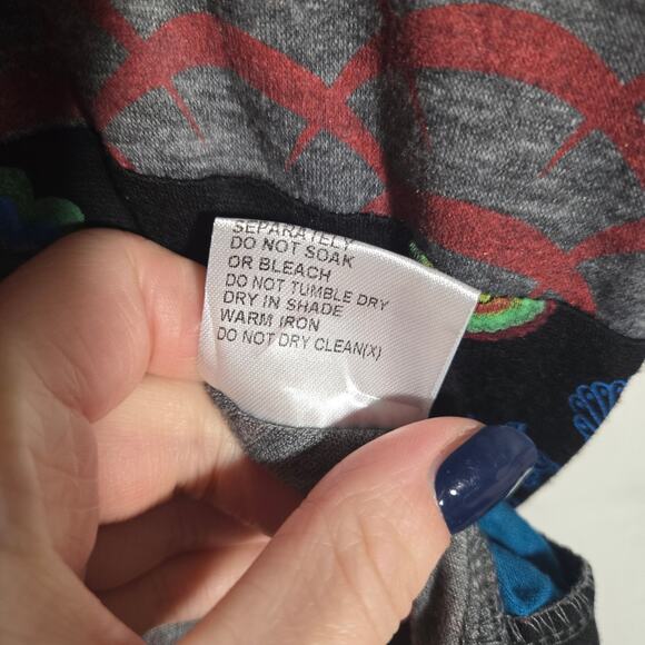 Vtg Mechant Small Mixed Print Midi Dress Lagenlook Boho Funky Artsy Art to Wear - Picture 5 of 7